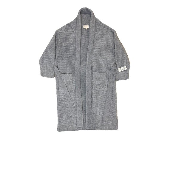 State of Day Women’s Textured Shawl-Collar Robe – Chiseled Gray M/L –NWT - Picture 4 of 8